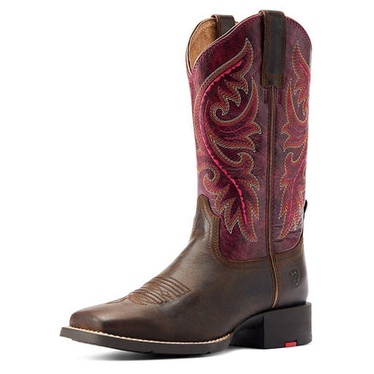 Ariat Ladies Back Zip Sq Toe Boots