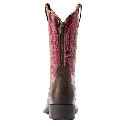Ariat Ladies Back Zip Sq Toe Boots