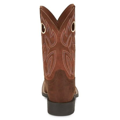 Justin Mens Stampede Bowline SqToe Boot