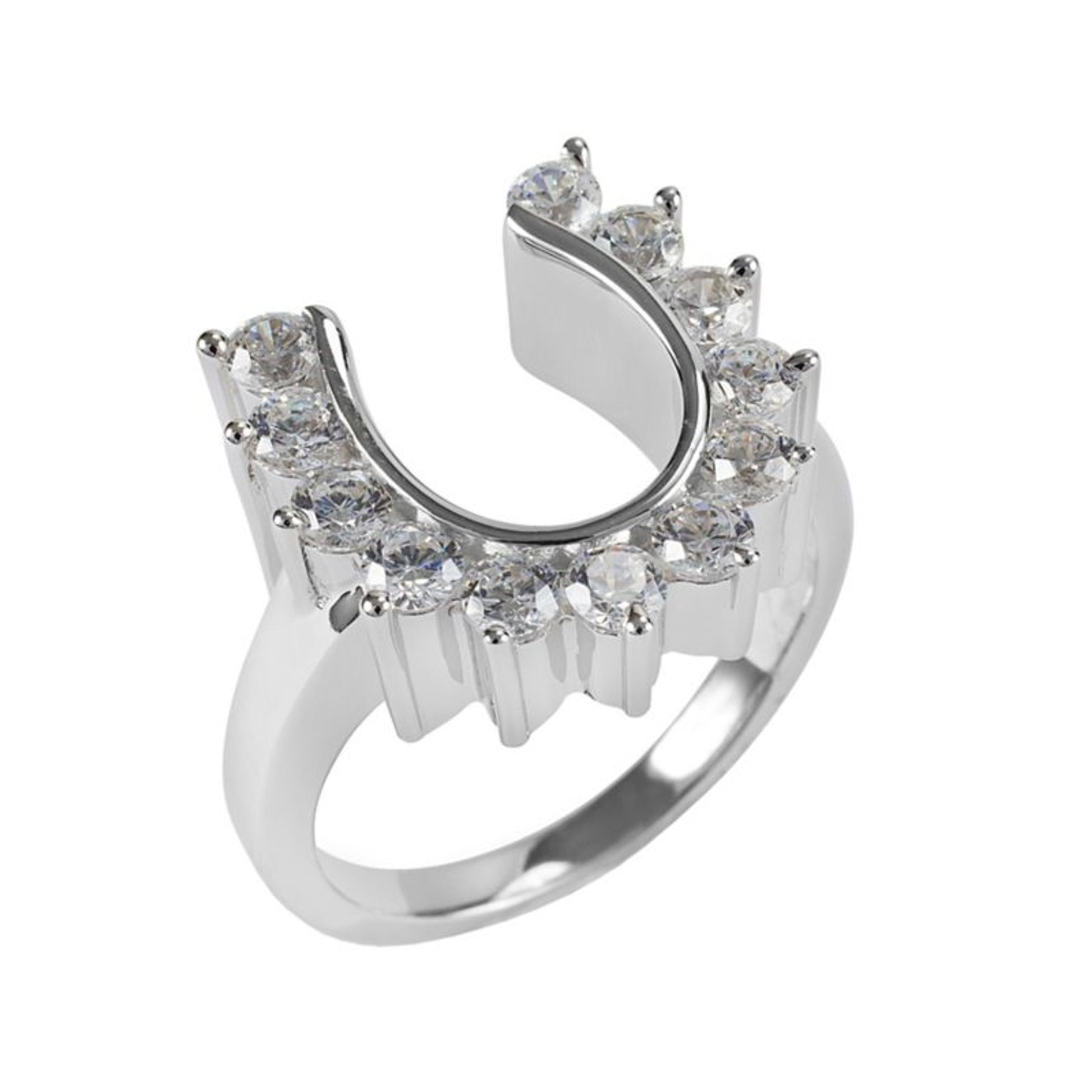 Kelly Herd Outside Set Horseshoe Ring