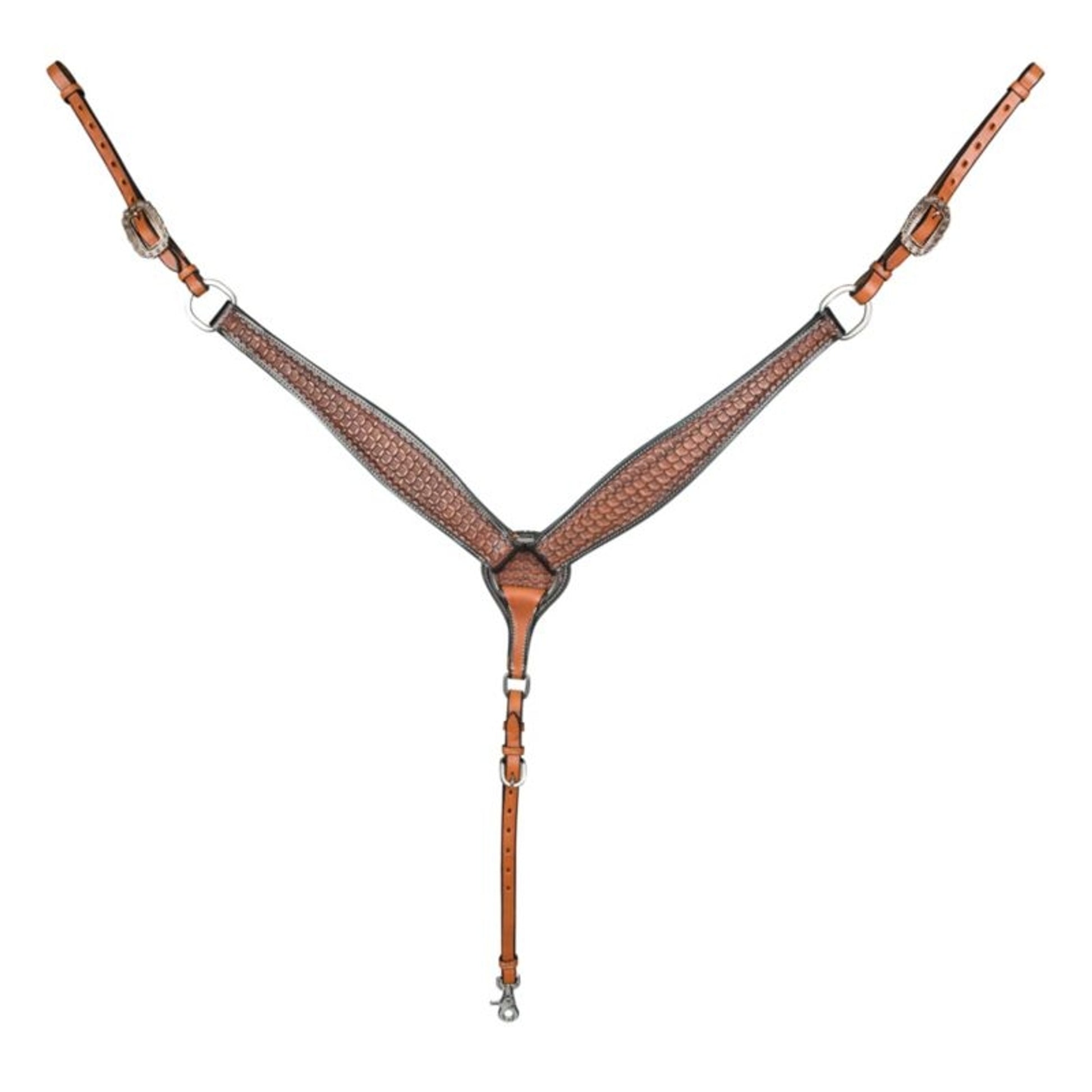 Tabelo Basket Tooled Breast Collar