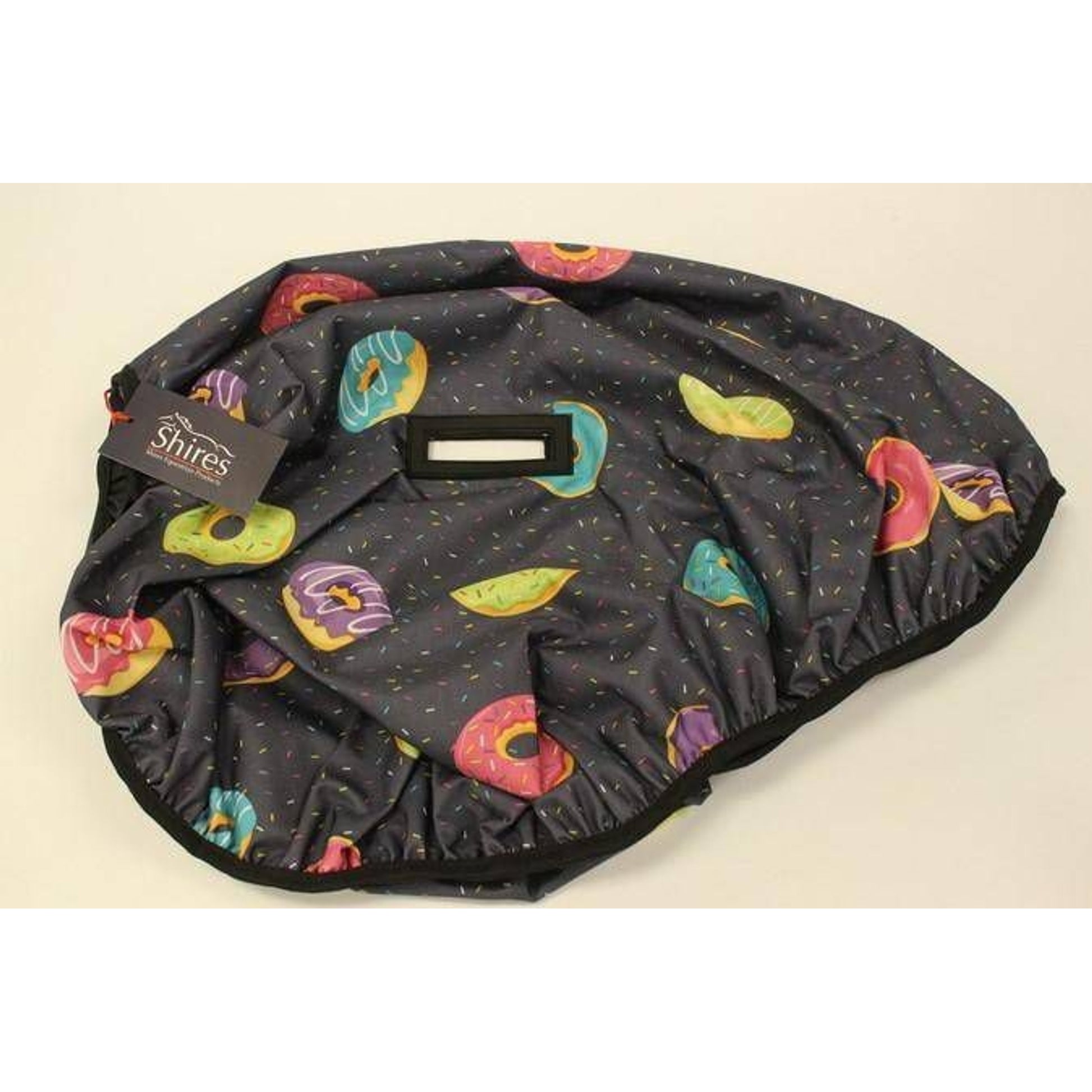 Shires Waterproof Ride On Saddle Cover Grey Donut