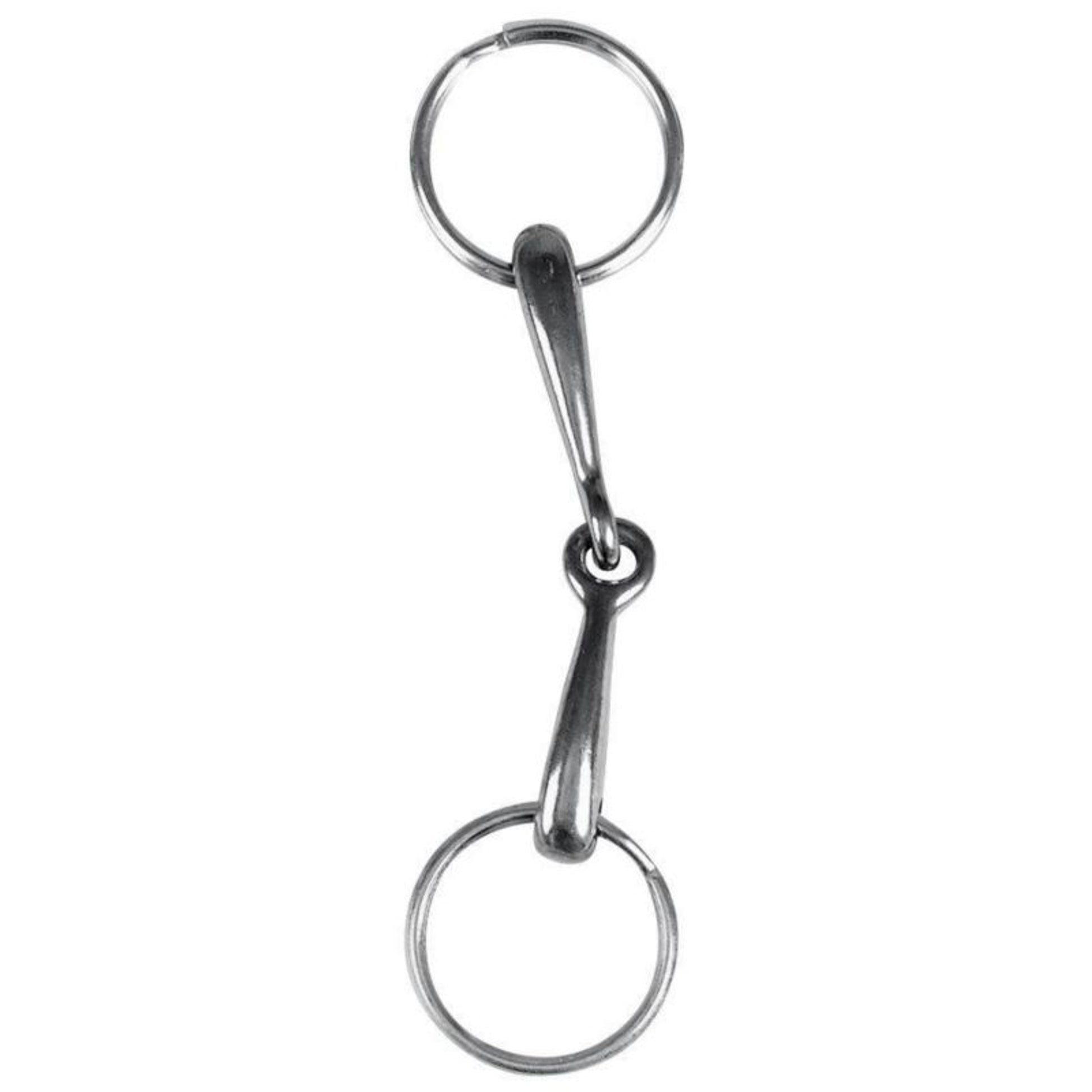 Snaffle Bit Keychain Silver