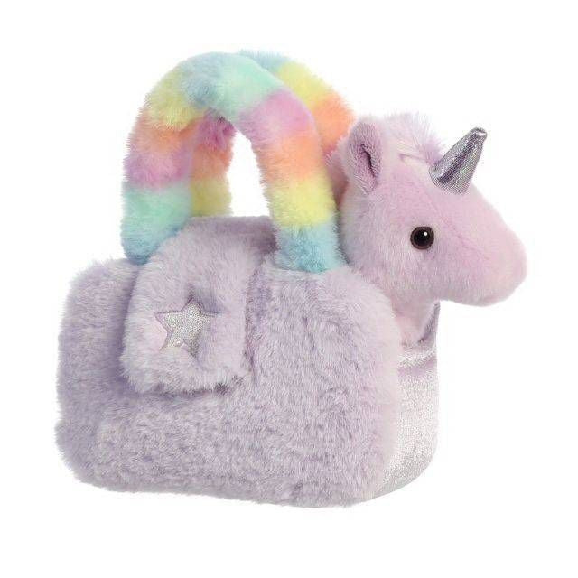 Plush Unicorn In Plush Purse
