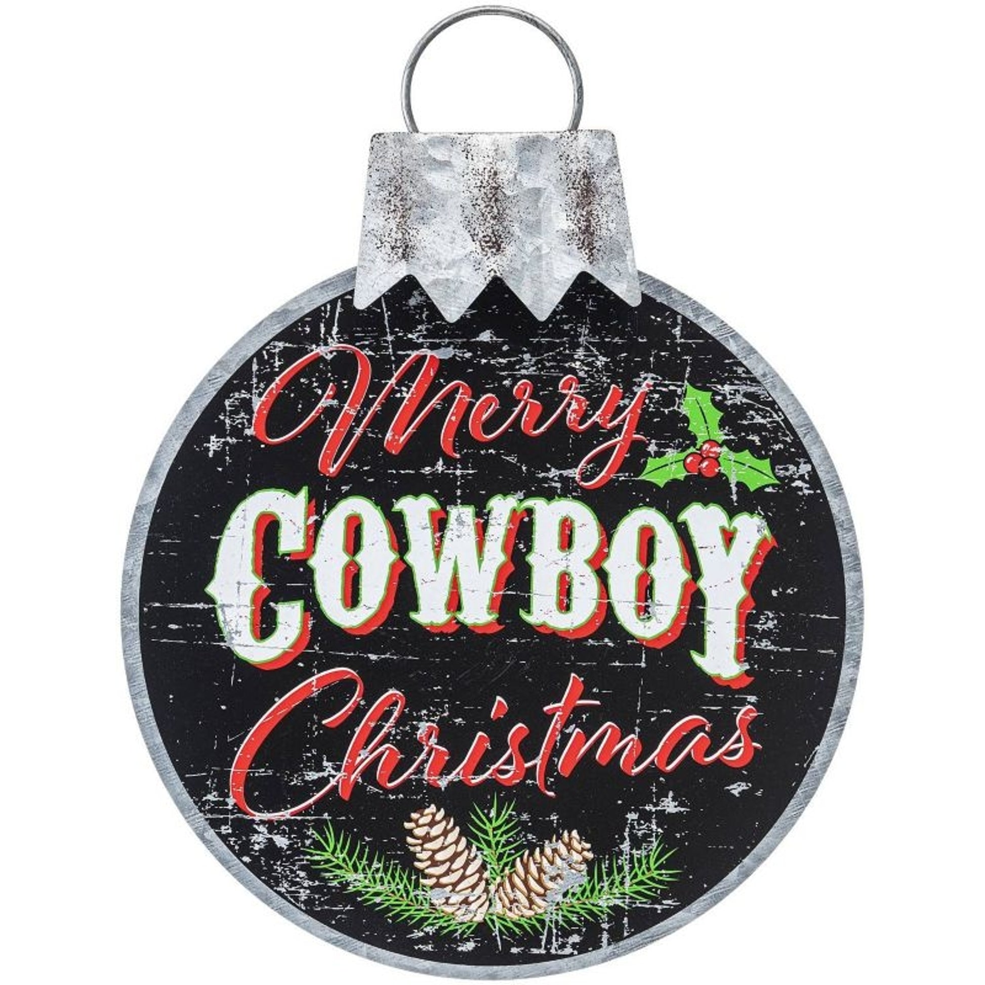 Gift Corral Metal Merry Christmas Sign Rodeo