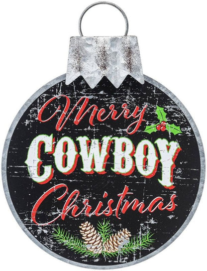 Gift Corral Metal Merry Christmas Sign Rodeo