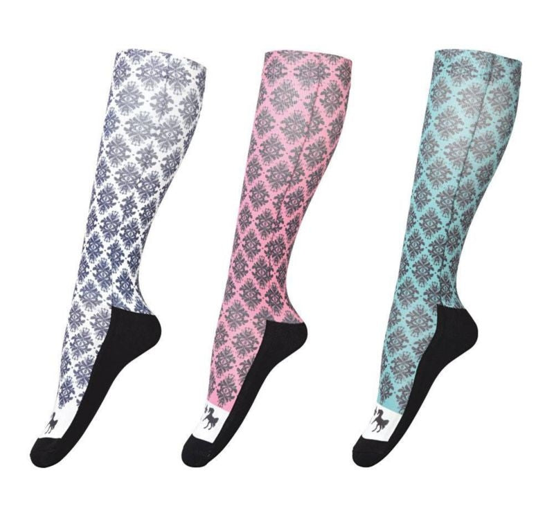Equine Couture Tara Technical Socks 3pk White