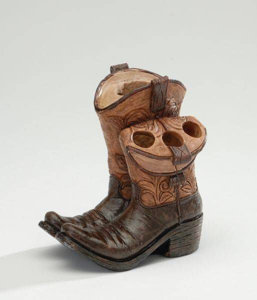 Cowboy Boots Toothbrush and Toothpaste Holder
