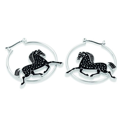 Kelley Dapple Horse Earrings
