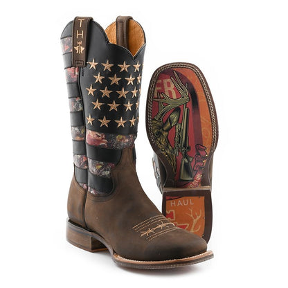 Tin Haul Mens Open Season SqToe Boots