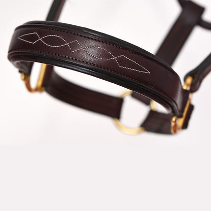 Perris Fancy Stitched Leather Halter
