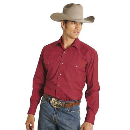 Roper Mens Amarillo Poplin Shirt XXXl Wht