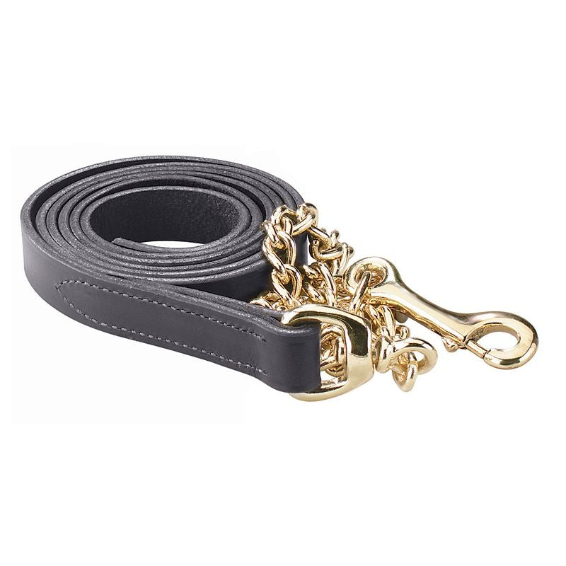 Perris Leather Lead with Chain