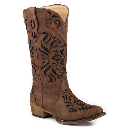 Roper Ladies Riley Glitz Snip Toe Boots