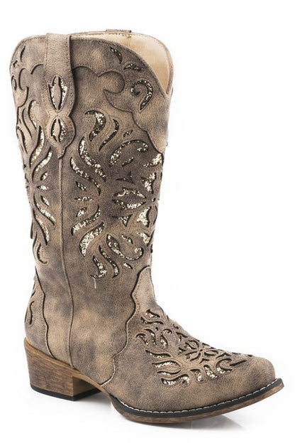 Roper Ladies Riley Glitz Snip Toe Boots