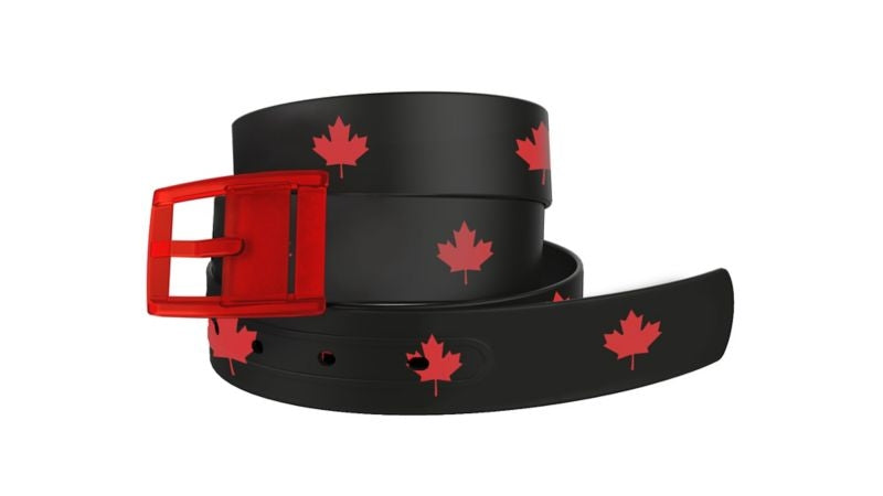 Canada Belt with Red Buckle Combo