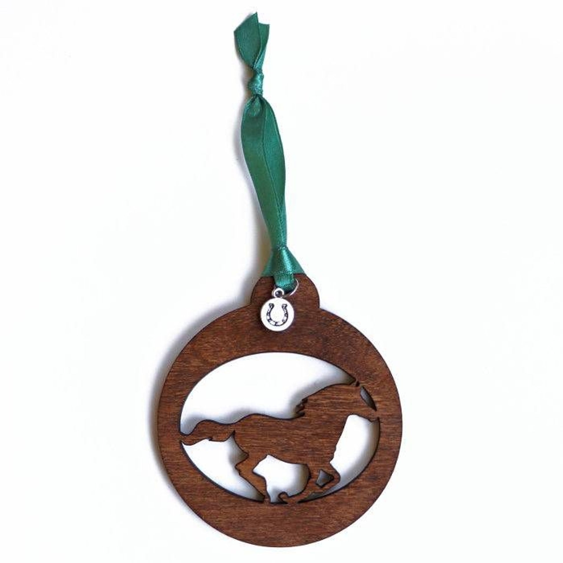 Kelley Wood Galloping Horse Christmas Ornament