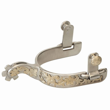 Weaver Ladeis AP Floral Ivy Rowel Spurs 3/4in