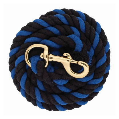 Weaver Cotton Lead Rope with Brass Plated Snap 8Ft