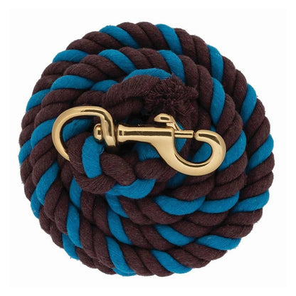 Weaver Cotton Lead Rope with Brass Plated Snap 8Ft