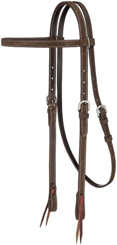 Royal King Pln Leather Browband Headstall