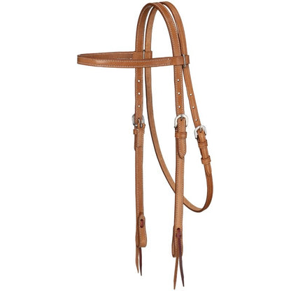 Royal King Pln Leather Browband Headstall