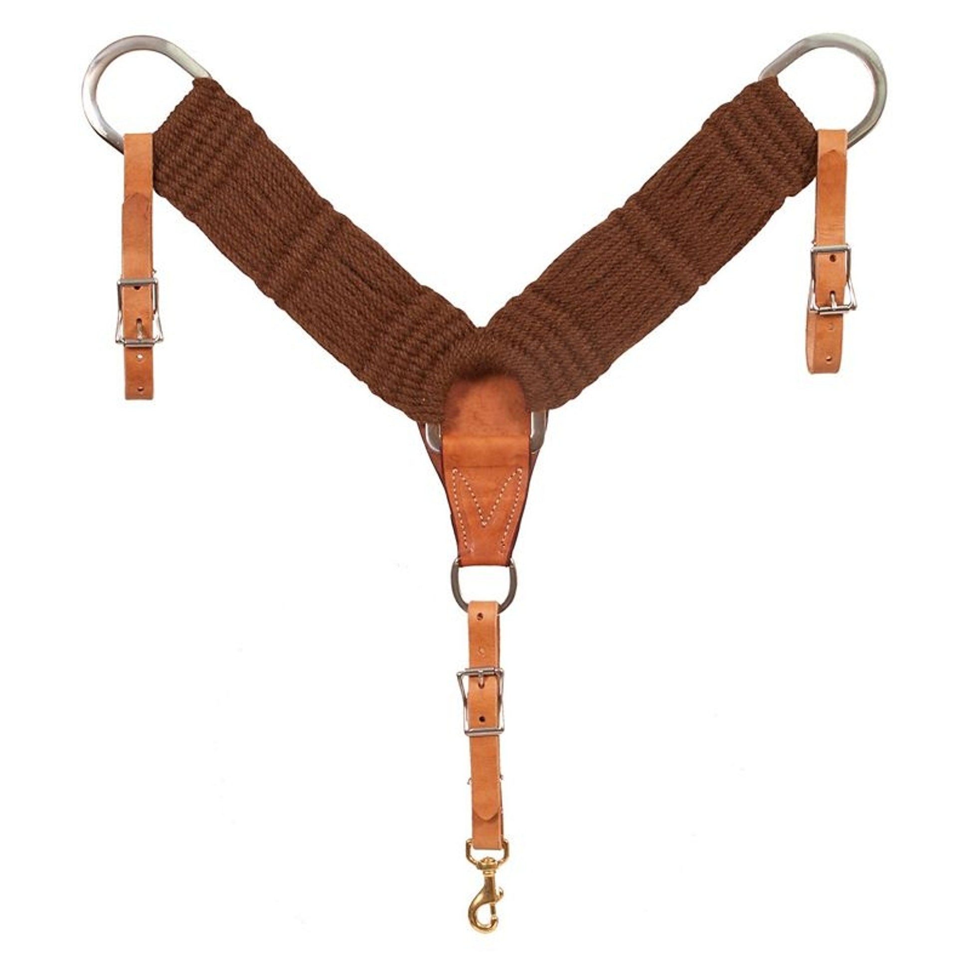 Mustang Alpaca Breast Collar With Leather Tugs