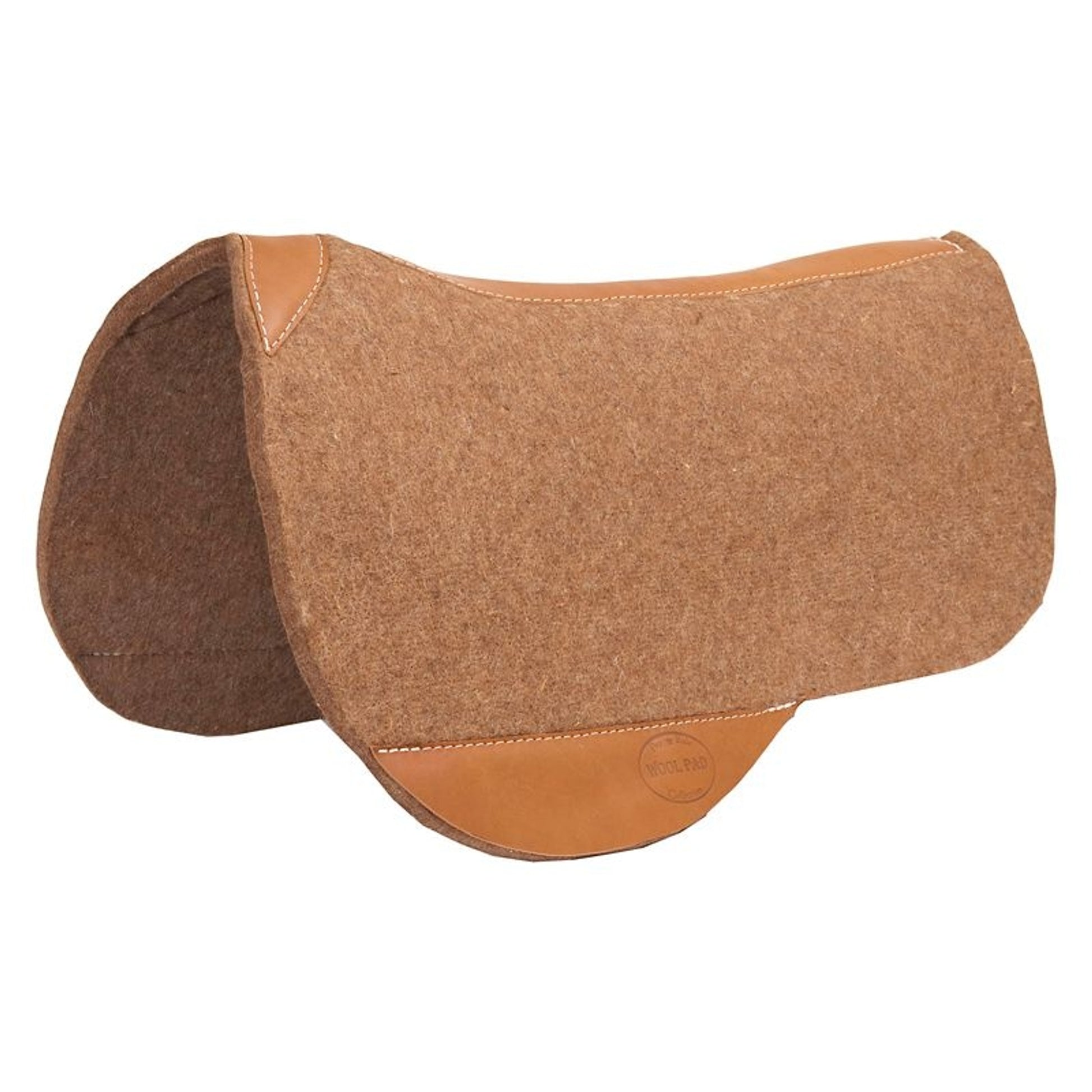 Mustang Wool Trail Riding Pad Top Grain Leather