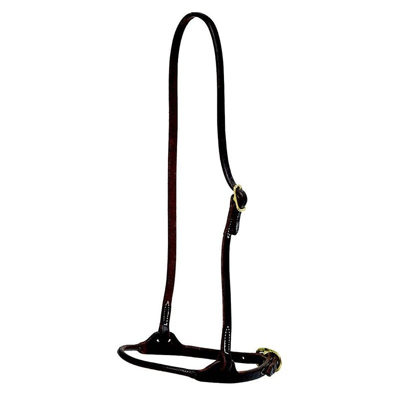 Mustang Oiled Harness Leather Rolled Nose Caveson