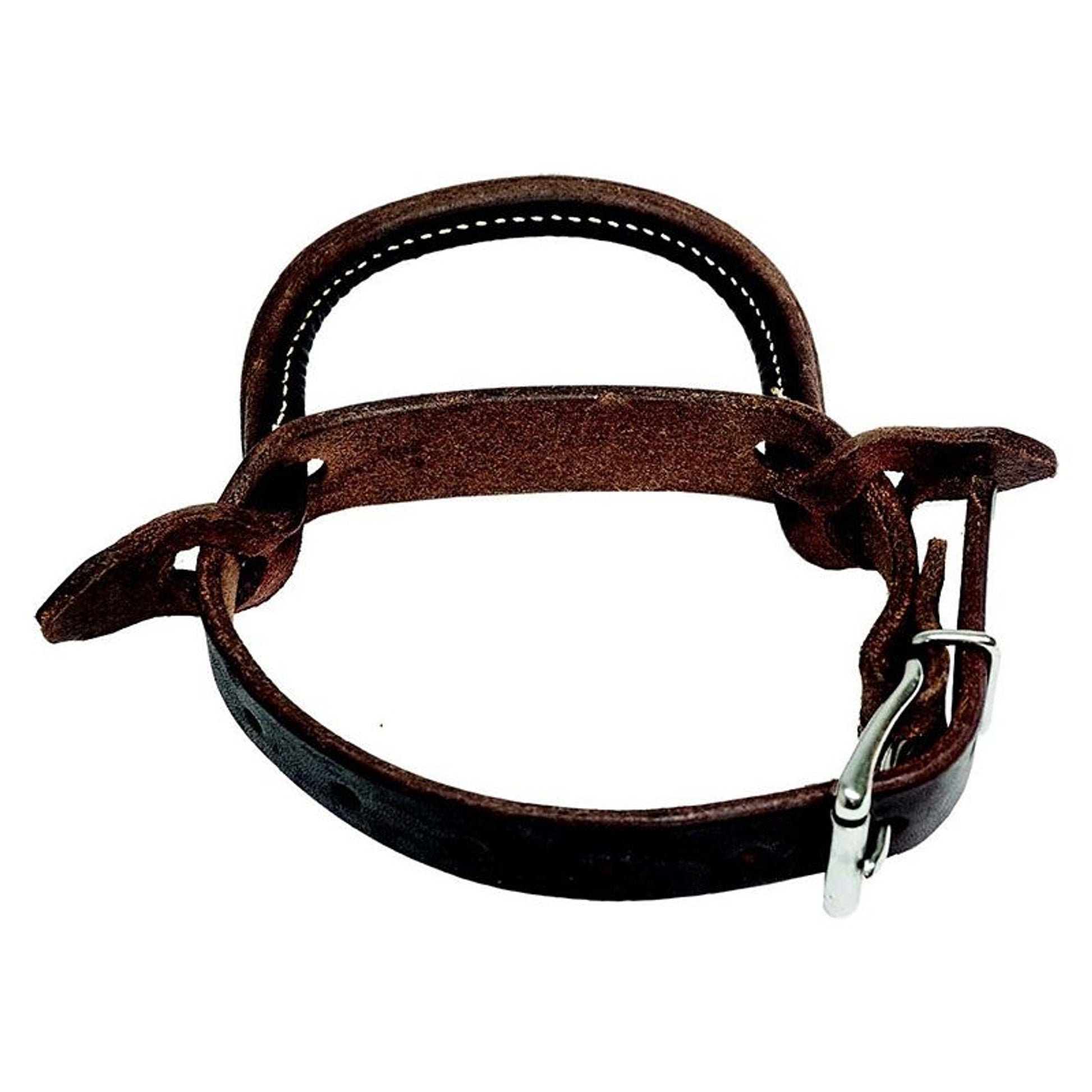 Mustang Oil Harness Leather Rolled Night Latch