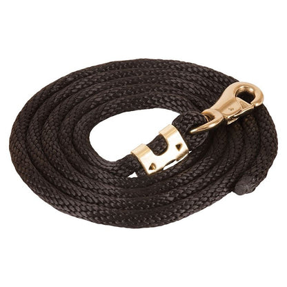 Mustang Poly Lead Rope with 1" Brass Plated Bull S