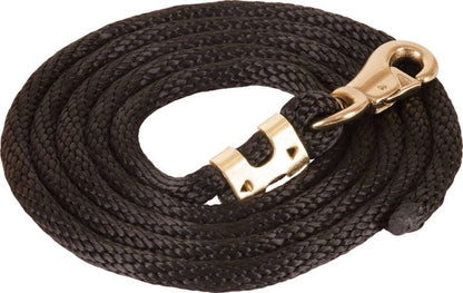 Mustang Poly Lead Rope with 1" Brass Plated Bull S