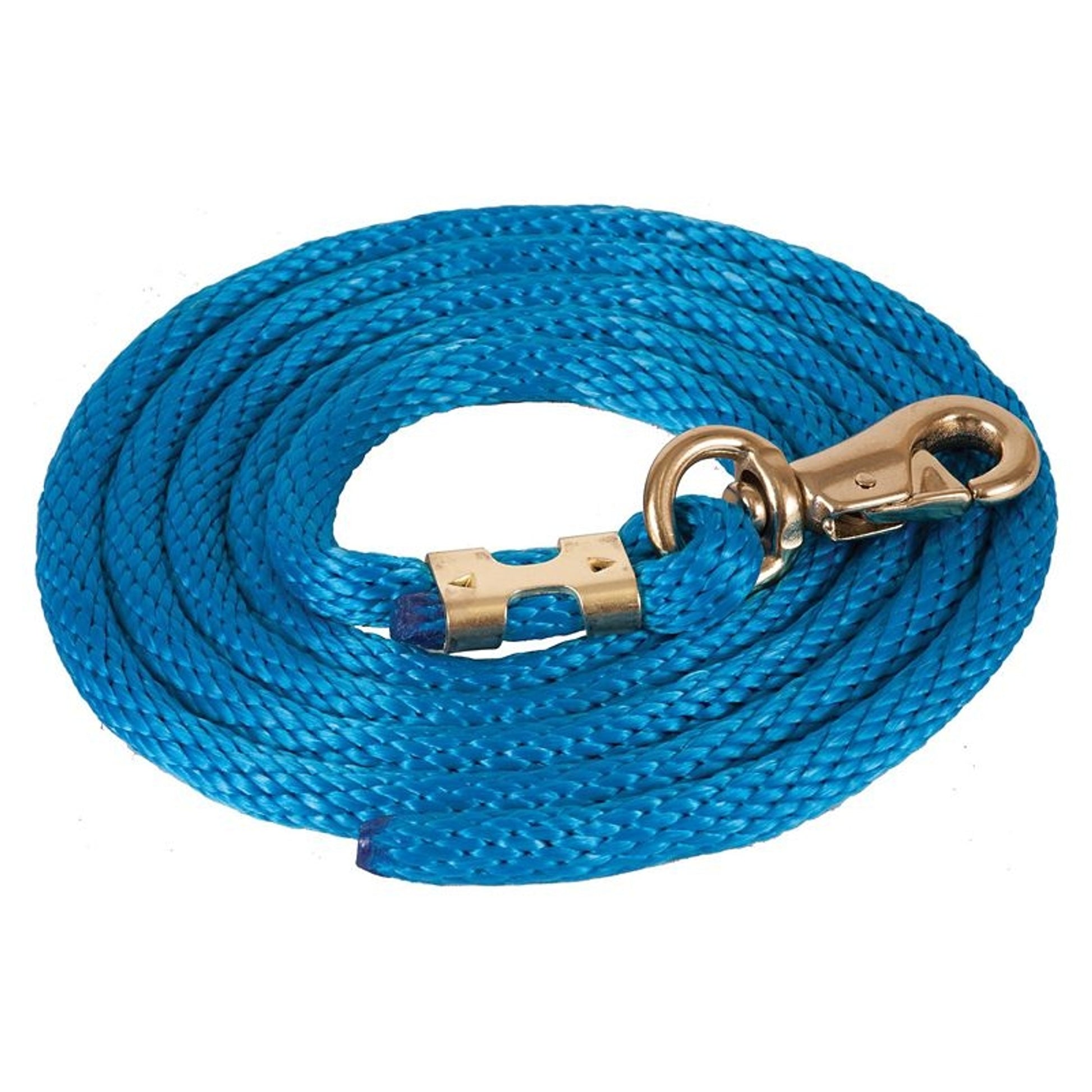 Mustang Poly Lead Rope with 1" Brass Plated Bull S