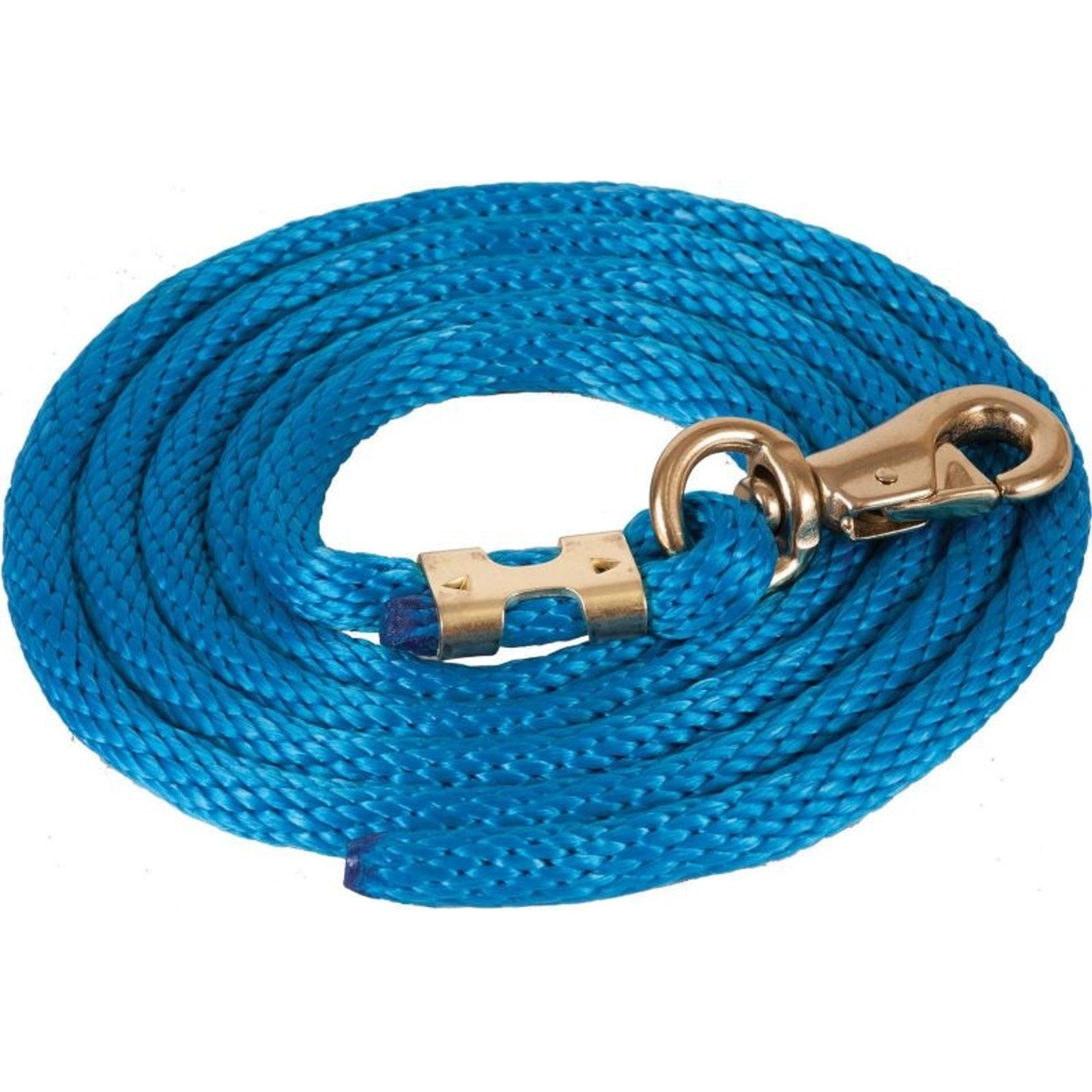Mustang Poly Lead Rope with 1" Brass Plated Bull S