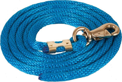 Mustang Poly Lead Rope with 1" Brass Plated Bull S