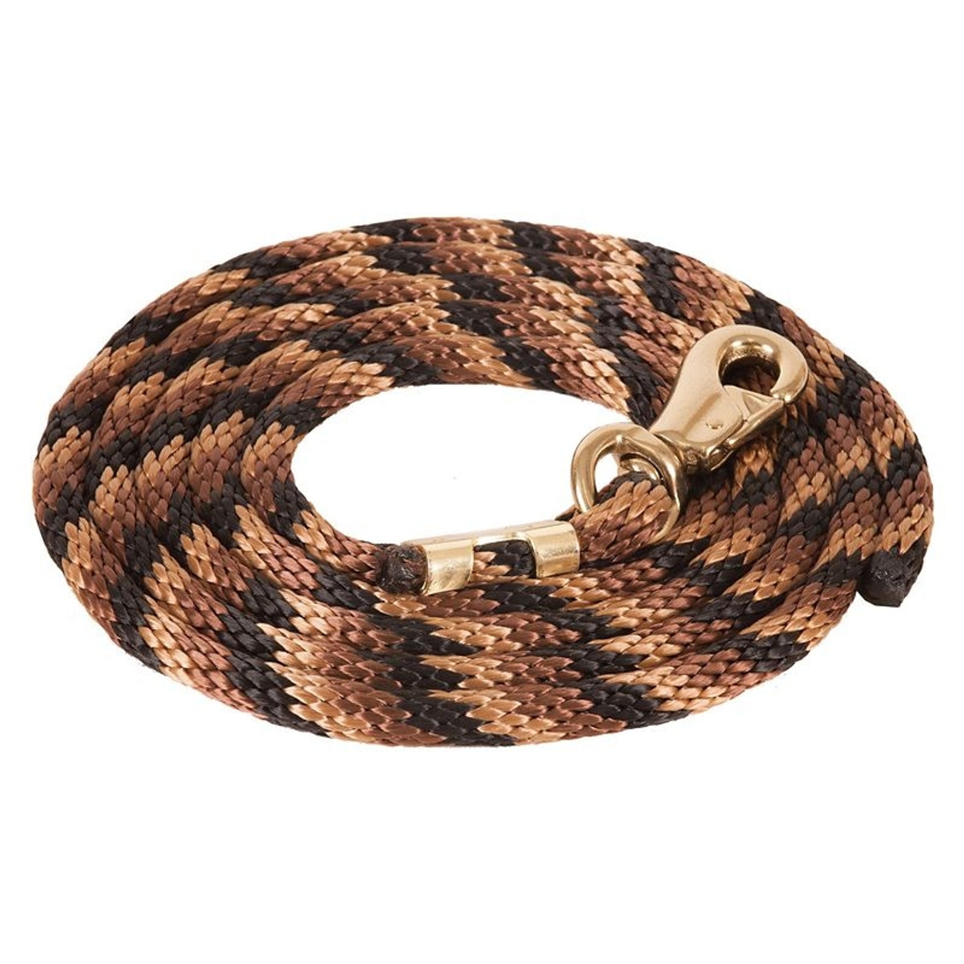 Mustang Poly Lead Rope with 1" Brass Plated Bull S