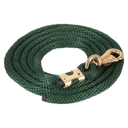 Mustang Poly Lead Rope with 1" Brass Plated Bull S