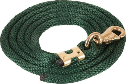 Mustang Poly Lead Rope with 1" Brass Plated Bull S