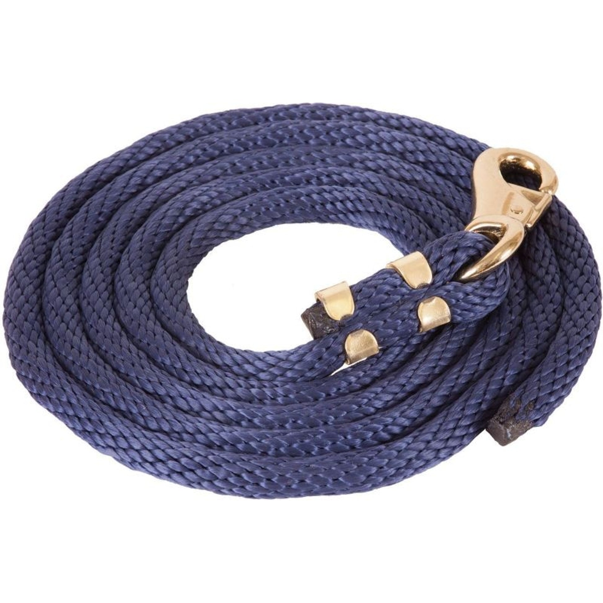 Mustang Poly Lead Rope with 1" Brass Plated Bull S