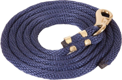 Mustang Poly Lead Rope with 1" Brass Plated Bull S