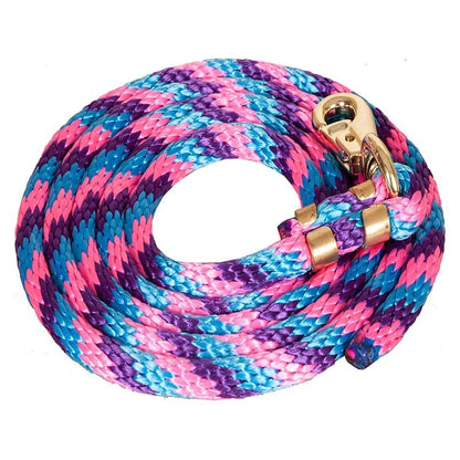Mustang Poly Lead Rope with 1" Brass Plated Bull S