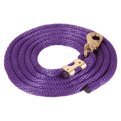 Mustang Poly Lead Rope with 1" Brass Plated Bull S