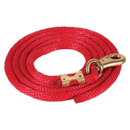Mustang Poly Lead Rope with 1" Brass Plated Bull S