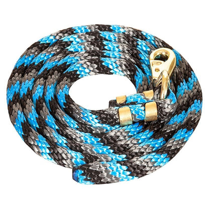 Mustang Poly Lead Rope with 1" Brass Plated Bull S