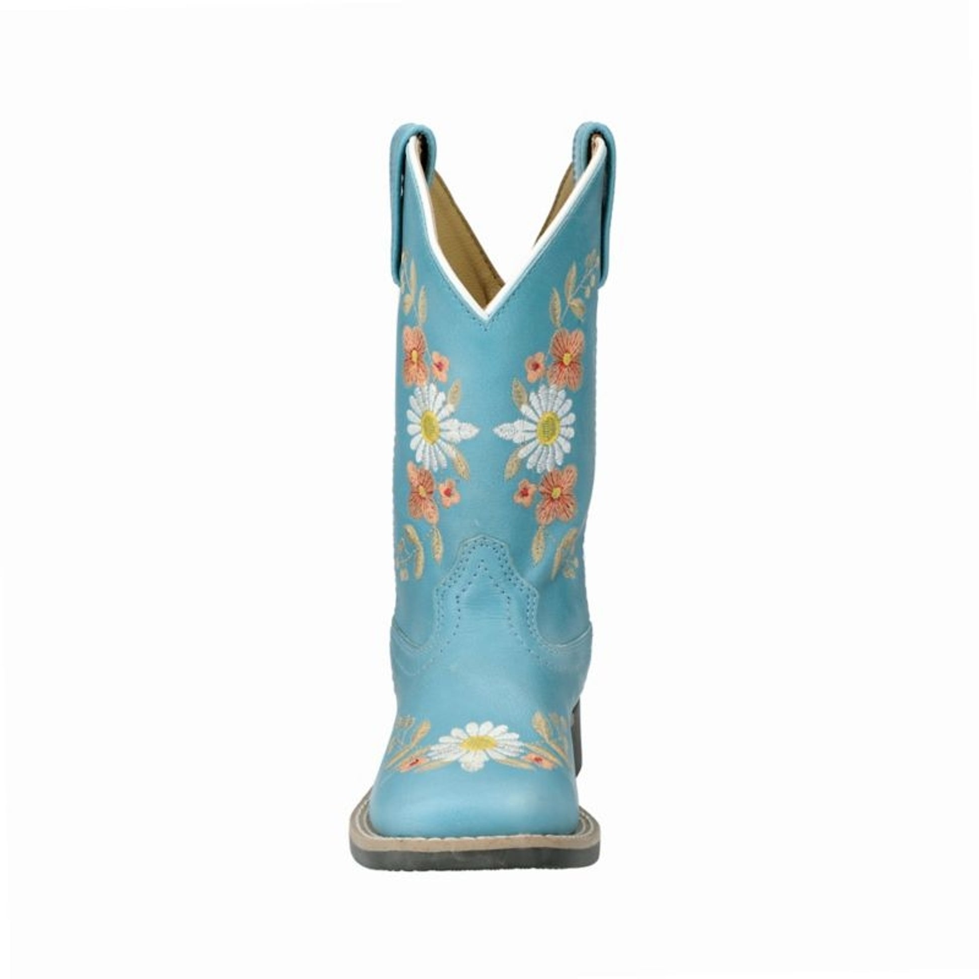 Smoky Mountain Youth Flowers Sq Toe Boots