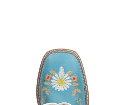 Smoky Mountain Youth Flowers Sq Toe Boots