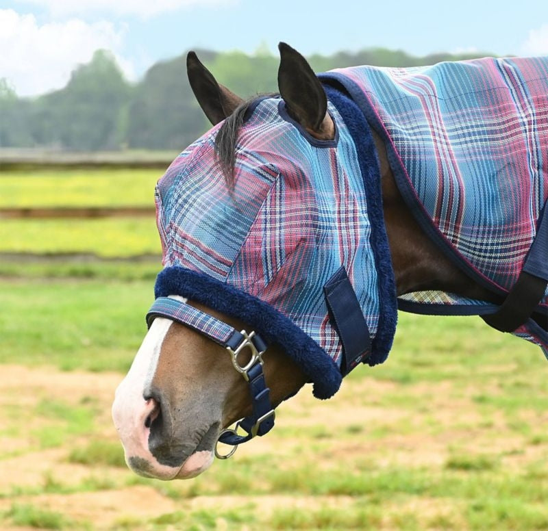 Kensington Fly Mask w.Fleece Trim Cotton Candy