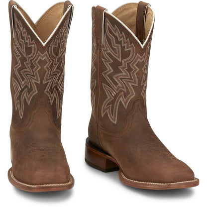 Justin Mens Guy Square Toe Boots