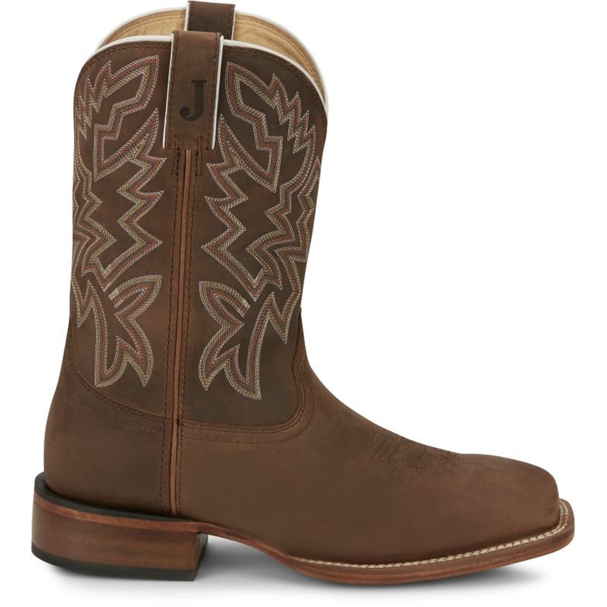 Justin Mens Guy Square Toe Boots