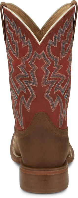 Justin Mens Guy Square Toe Boots